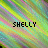 nine identical pixelated images with diagonal striped background in green, yellow, and pink hues displaying text variations