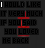 Animated sequence of text-based icon showing 'I WOULD LIKE IT VERY MUCH IF YOU SAID YOU LOVED ME BACK' with red and white pixelated letters on black background, changing word by word.