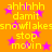 Animated orange background with yellow text and pink stars repeating in a pattern