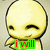 Yellow cartoon character with closed eyes and a small smile, shown in multiple poses with text overlays reading 'i will', 'pretend to', 'hug u', 'fill u', 'get here'.