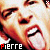 A 3x2 contact sheet of six animated frames showing a person's face with mouth open and tongue extended, each frame featuring the text "Pierre" in red and white lettering at the bottom.
