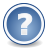 Circular blue icon with white border containing large pixelated question mark on gradient background.