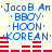 Blue text and red hexagrams on a light background, with two identical sections separated by horizontal lines.