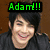 A split-screen image shows a person with dark hair smiling on the left and a neutral expression on the right, with green text above and pink hearts below.