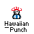 Pixel art character with red spiky hair and blue-and-white striped shirt, shown in multiple poses with text below.