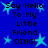 Blue background with repeated black text 'Say Hello To My Little Friend DING!' and light blue star shapes.