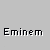 Pixelated icon of a person in black cap and gray jacket with 'Eminem' text below, some versions marked with red prohibition symbol over the figure.