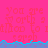 A static image with a bright pink background featuring repeated red text and a blue wave-like border at the bottom.