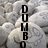 A static image with a textured background of light gray and white rounded shapes, featuring vertical black text reading "DUMBO LIFE" on the left and "FOR" on the right.