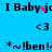 Blue background with repeated black text and symbols, featuring pink pixel clusters that shift position across frames.