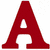 Four distinct letter icons arranged in a : red uppercase A, beige B, orange C with yellow outline, and multicolored lowercase letters on green background