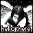 Black-and-white pixelated animation of a winged figure with a blurred face, showing text changes across frames.