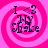 A pink spiral background with black text reading "I <3 NY Shake" in a pixelated font, featuring subtle animation changes