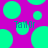 A static image with a bright magenta background covered in large cyan circles of varying sizes, with the text "Taylor" in cyan pixelated font appearing twice.