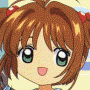 Animated sequence of chibi anime characters with changing expressions and color variations, featuring brown-haired character in yellow dress, pink-haired character in white outfit, green-eyed character with leaf-like hair, and purple-haired character.