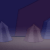 Animated contact sheet showing a running clown character in multiple frames against a dark cave background with purple rock formations.
