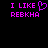 Pixelated text in bright magenta on black background, with one version featuring a heart symbol replacing the 'O' in 'LOVE' and another version showing the full word 'LOVE'.