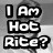 Black-and-white animated image of a person with text overlays changing between frames.