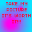 Four identical display red pixelated text on a blue-to-pink gradient background with no visible animation changes