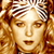 A 2x2 contact sheet of a pixelated animated icon featuring two frames of a woman with curly blonde hair and a headband, alongside a blue background with "CoolBuddy.com" text.
