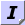 Black pixelated 'I' character on light purple background with gray border elements.