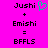 Pixelated text and symbols on a bright pink background with one green heart symbol.