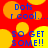 A red background with yellow circular shapes and blue text reading "Dots r cool..." and "SO GET SOME!!" in a repeating pattern.