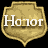 Golden shield-shaped badges and text elements on black background, featuring 'Honor', 'Courage', 'Chivalry', 'The Tale of Despereaux', and 'NOW In Theaters' in various arrangements.