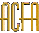Animated contact sheet of a 3D yellow text logo forming and deforming across multiple frames on a gray background.