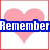 Four display a pink heart with overlaid text in different colors and styles, each showing distinct text elements