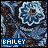 six identical pixelated images showing a blue and white floral pattern with the text 'BAILEY' in light blue on dark blue rectangular backgrounds