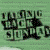 Six display identical pixelated text 'YOUNG EAGLES SOUND' with a central star-like symbol, each on distinct solid backgrounds in green, teal, blue, purple, pink, and gray