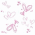 Pink heart-shaped patterns and small dots float against a white background with a gray rectangular overlay in the bottom-right corner.