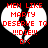 Two identical pixelated heart-shaped icons with red text and a broken heart symbol on black background.