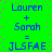 Green background with pink dots and blue text showing 'Lauren + Sarah = JLSFAE' in two identical vertical