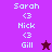 Two side-by-side display a list of names with star icons; left has dark purple background, right is lighter purple