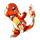 Three distinct cartoon-style creatures with orange, white, and black coloration appear on the left, while their pixelated disintegration effects are shown on the right.