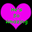 Two identical pink heart shapes with green text reading 'He's So Amazing' on a black background, displayed side-by-side.