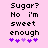 Pixelated text on pink background with purple heart symbols, two versions showing animation change in heart positions.