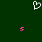 A static pixel art image with a dark green background featuring a white heart-shaped icon at the top center and two pink 'S' shapes below it.
