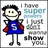 Pixelated cartoon character in blue shirt with red cape and white 'S' stands against white background, text reads "I have SUPER powers I just can't really show you.".