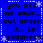 Blue background with white dotted border and star patterns, displaying repeated text "you see me smile... but under it... Is sadness" in black pixelated font.