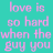 Pixelated text-based buddy icon with cyan background and pink lettering arranged in two columns, displaying a romantic friendship-themed message.