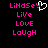 Pixelated text and a heart symbol in pink and white on black background, with variations between two side-by-side frames.
