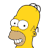 Animated contact sheet of The Simpsons Movie logo featuring Homer Simpson's head and pink donut-shaped letters with sprinkles on a white background.