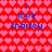Red background with pink heart pattern and blue text reading "i love charley" in two mirrored sections.