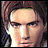 Pixelated image of a person with brown hair and light skin, next to stylized text on a black background.