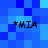 *MIA text appears four times on a blue pixelated background; no visible animation changes across observations.