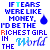 Animated text-based image with repeated phrases and color variations of 'IF TEARS WERE LIKE MONEY, I'D BE THE RICHEST GIRL IN THE WORLD' alongside blue teardrop symbols.