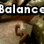 A static image shows a person's face with text overlays reading 'Balance', 'Pon', and 'H' in different positions.